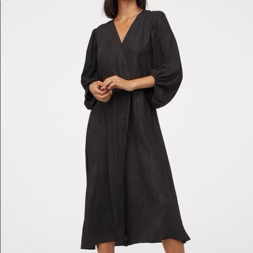H&M Black Flowy Dress